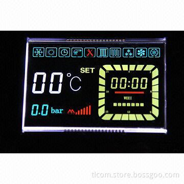 Enhanced BTN LCD module, different color done by silk-printing